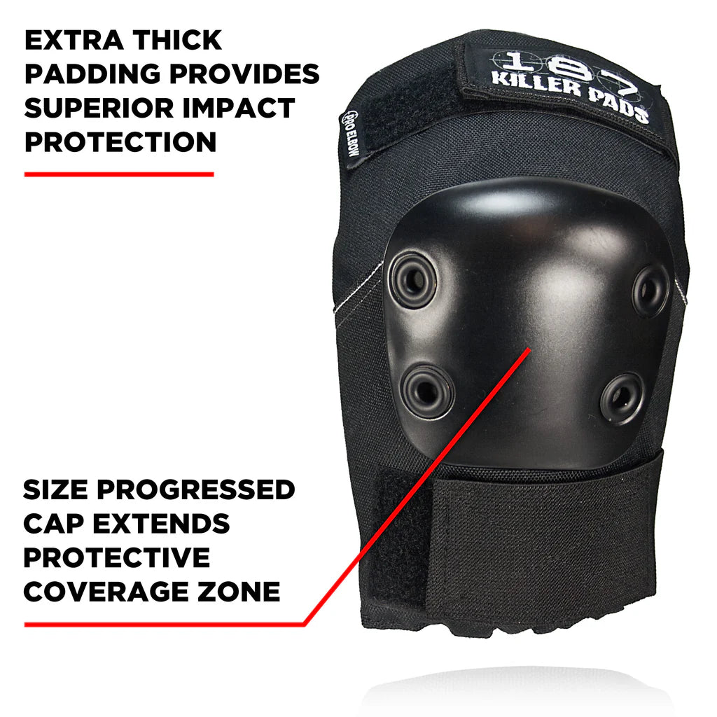 187 Killer Pads - Pro Elbow Pads (Black)