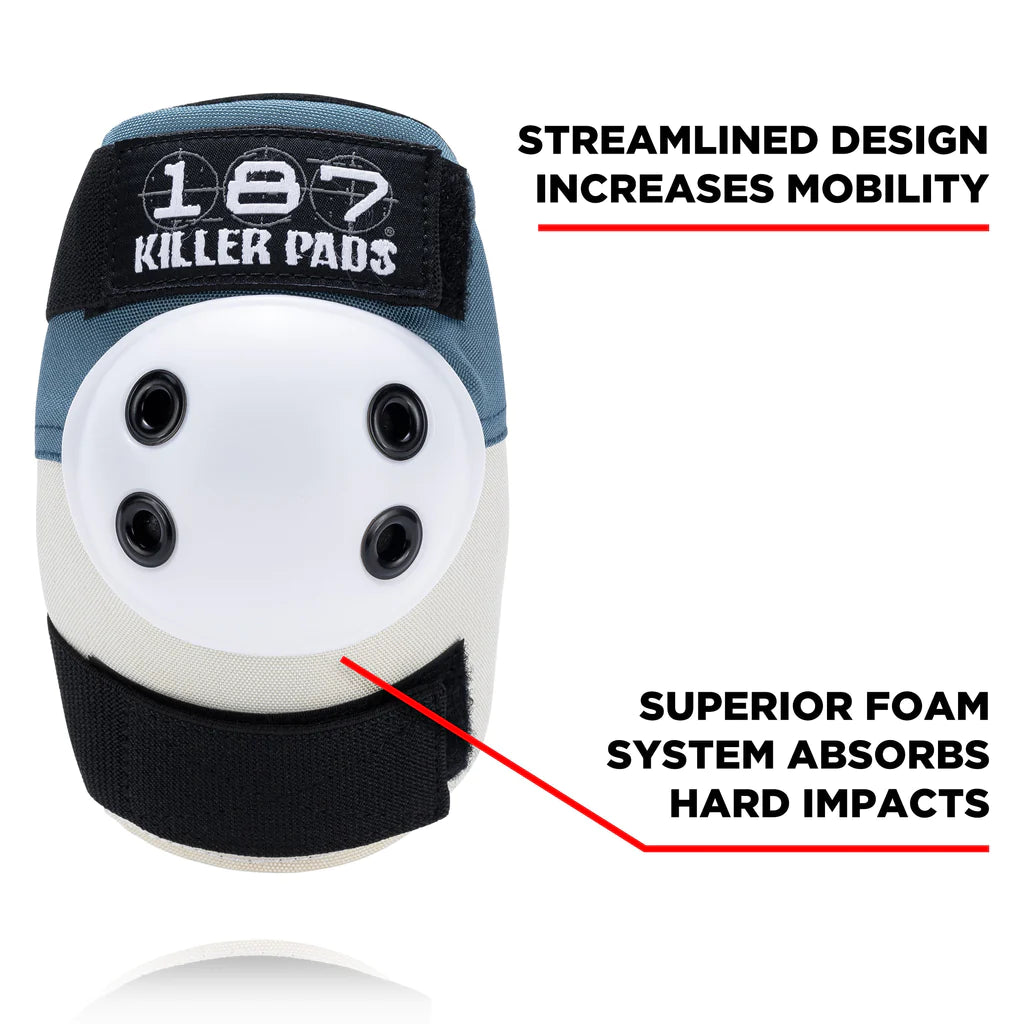 187 Killer Pads Knee Elbow Pad Combo Pack Stone Khaki Foam