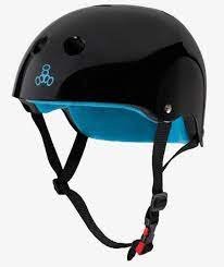 Triple Eight - Black Glossy (Certified Sweatsaver Helmet)