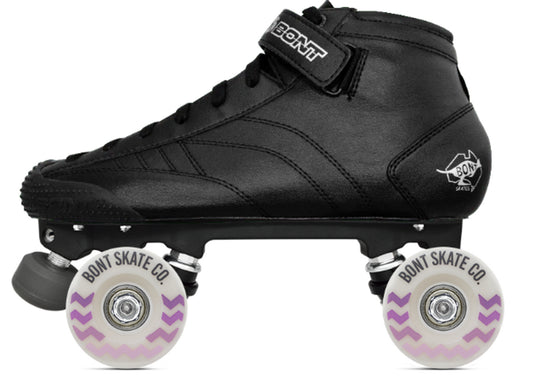 Bont-Prostar-Tracer-Black-Leather-78A-Glide-Wheels