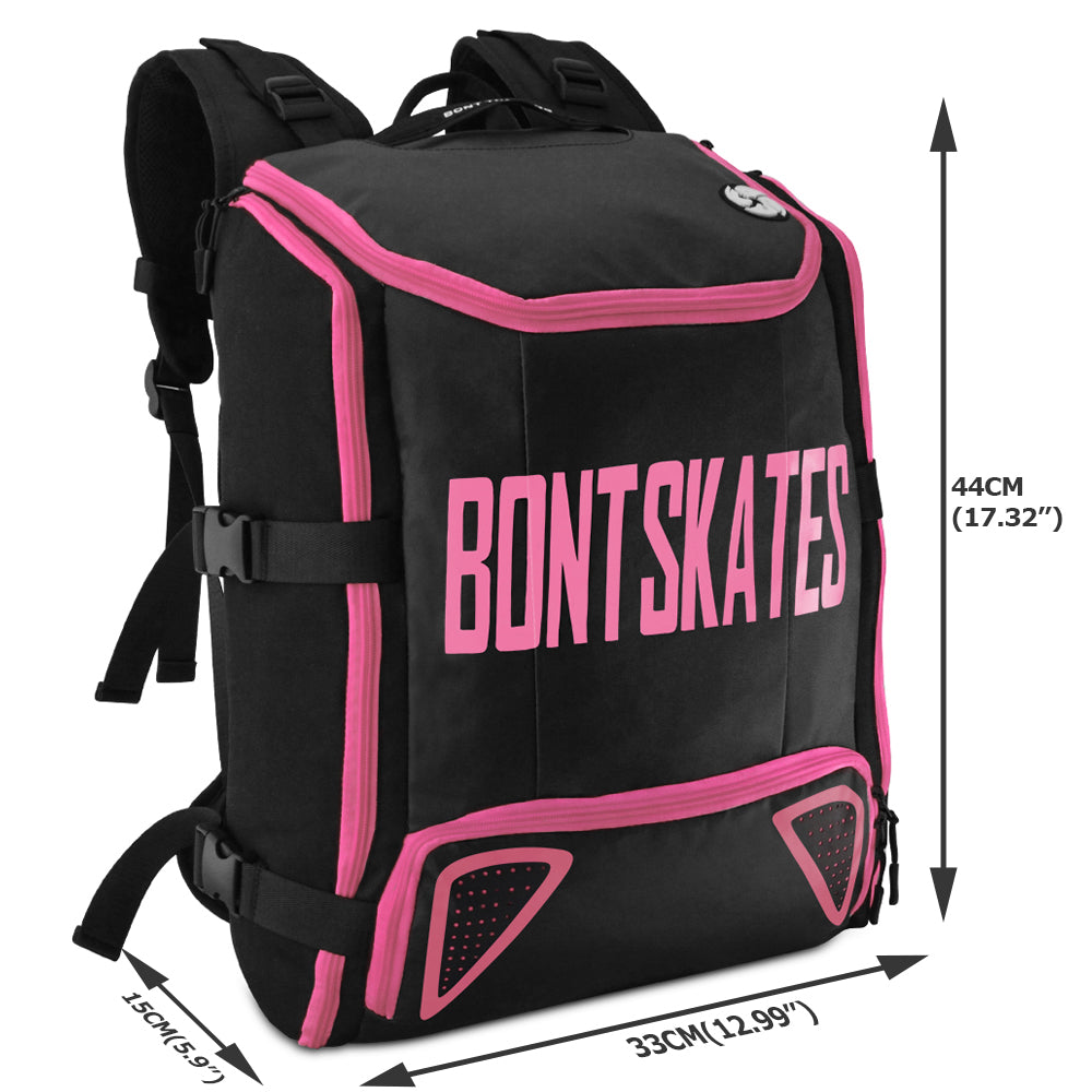 Bont Backpack-Black-Cosmo-pink