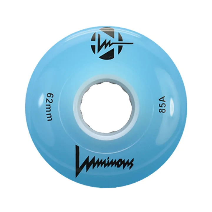 Luminous-Roller-Skate-Glow-Wheels-85A-62mm-Light-Blue