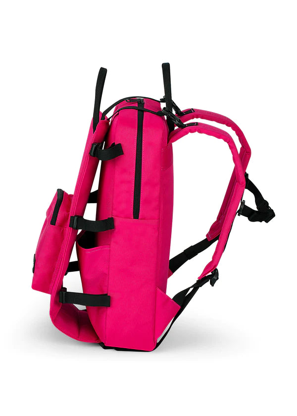 Poppin'Jo Big Jo' Roller Skate Backpack Fuchsia Pink