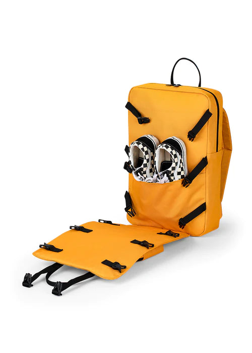 Poppin'Jo Big Jo' Roller Skate Backpack Mustard Yellow