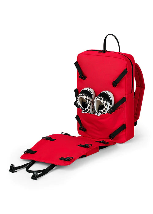 Poppin'Jo Big Jo' Roller Skate Backpack Red