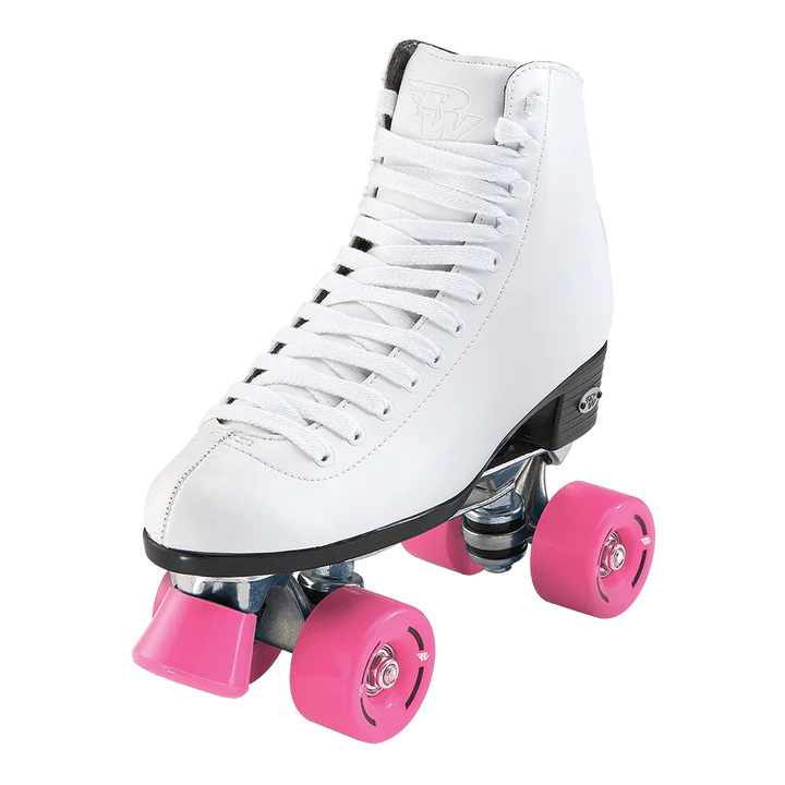 Riedell RW Wave Junior Rollers Skates, White & Pink