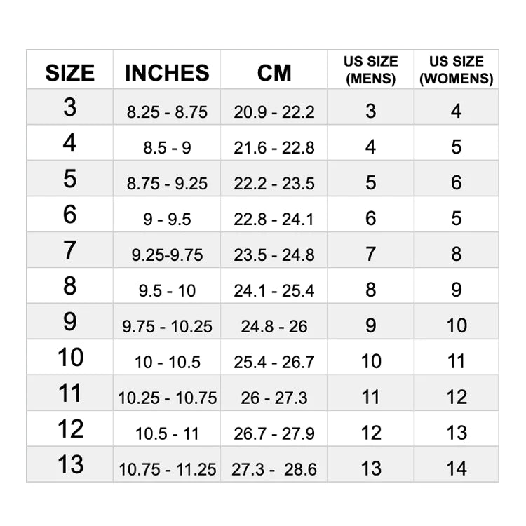 Riedell Angel Roller Skate Set Sizing Chart