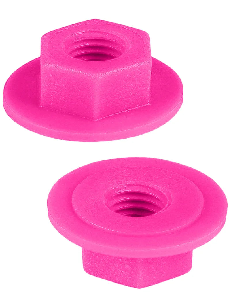 Zero Nutz Sure Grip Roller Skate Axle Nuts 8mm Pink