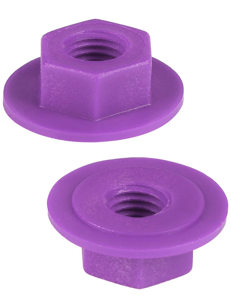 Zero Nutz Sure Grip Roller Skate Axle Nuts 8mm Purple