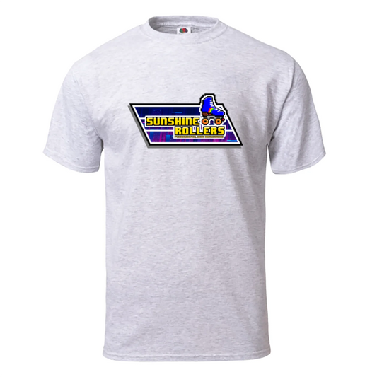 T-Shirt - Sunshine Rollers 8Bit Graphic (Ash)