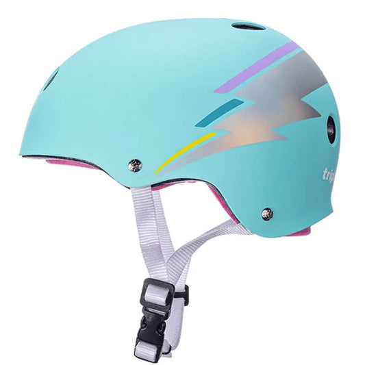 Triple Eight - Teal Hologram (Dual Certified Sweat Saver Helmet)