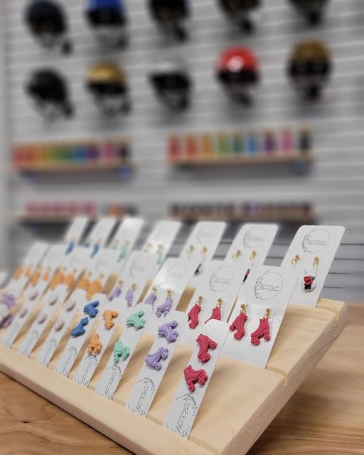 Earrings - Handmade Roller Skate Polymer Clay Earrings (Stud and Dangle)