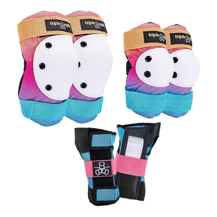 Triple Eight Saver Series Protective Pad Set Sunset