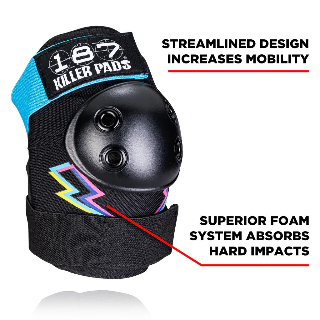 187-Killer-Pads-Adult-6-Piece-Combo-Pack-Electric-Lightning-Bolt-Elbow-Pad