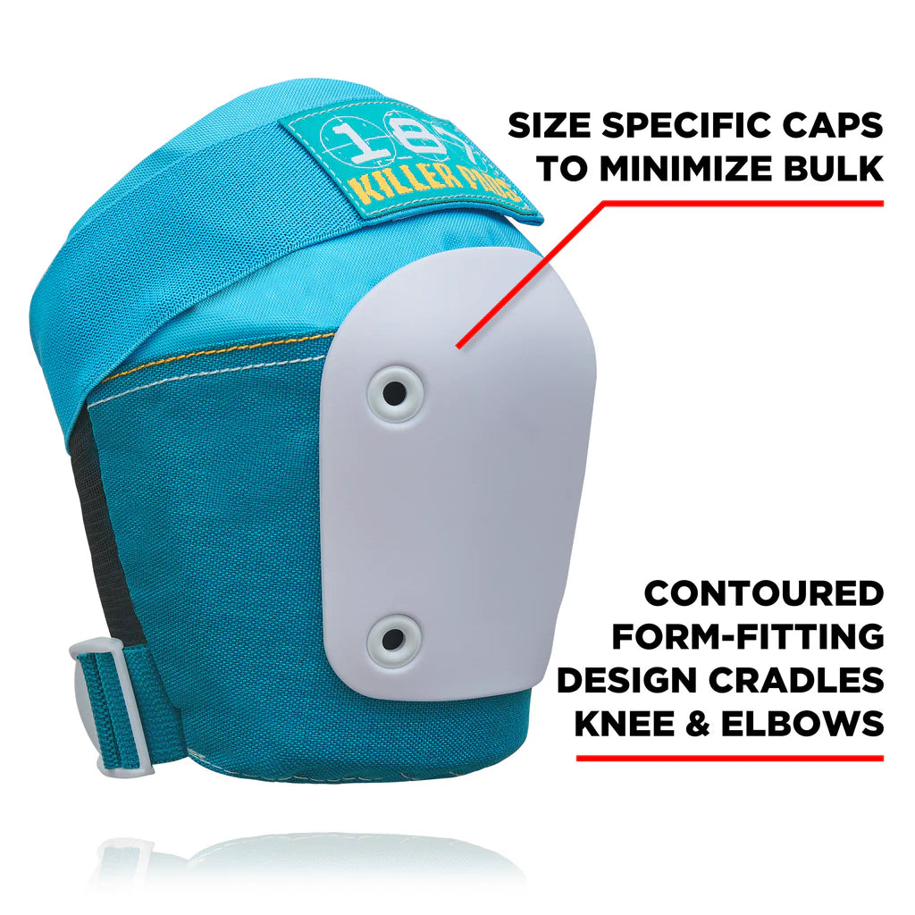 187 Killer Pads - Adult 6 Piece Pack (Teal)