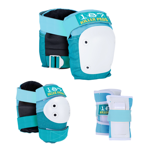 187 Killer Pads - Adult 6 Piece Pack (Teal)
