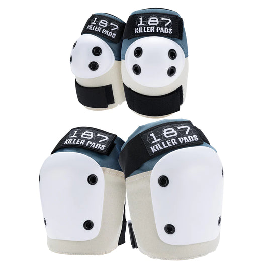 187 Killer Pads Knee Elbow Pad Combo Pack Stone Khaki