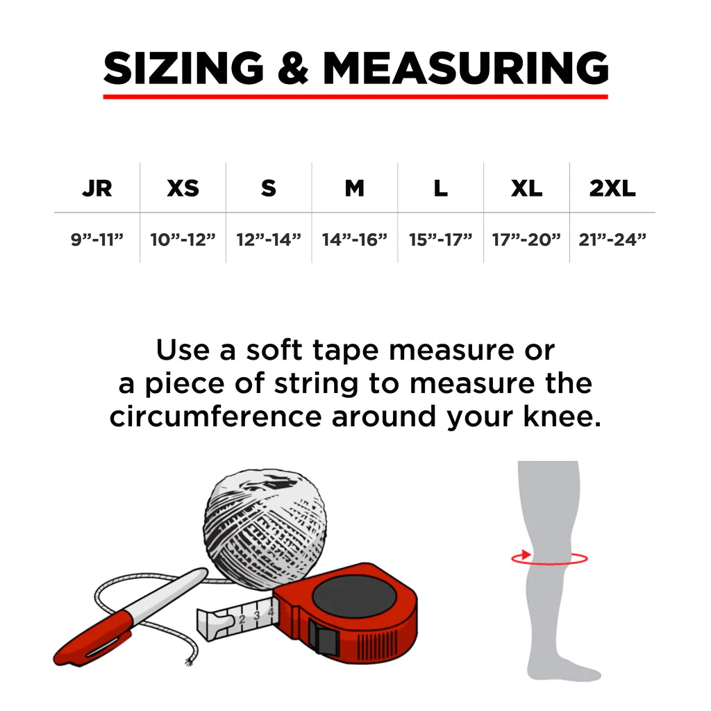 187 Killer Pads Pro Derby Knee Roller Skating Protection Black Sizing and Measuring