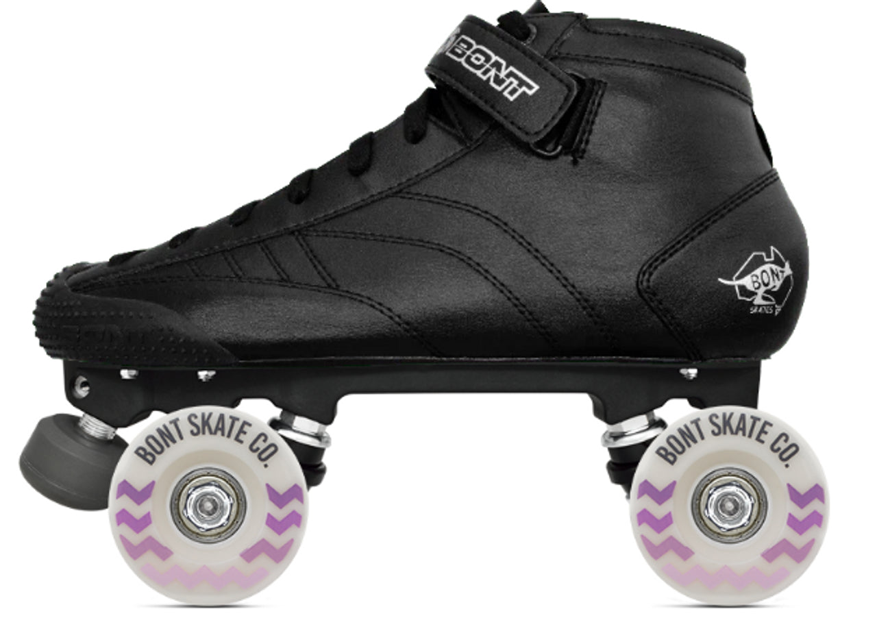 Bont-Prostar-Tracer-Black-Leather-78A-Glide-Wheels