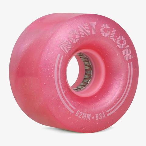 Bont-Roller-Skate-Glow-Wheels-62mm-83A-Cherry-Blossom-Pink