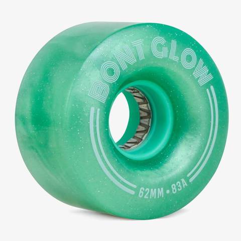 Bont-Roller-Skate-Glow-Wheels-62mm-83A-Misty-Teal
