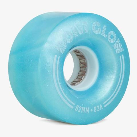 Bont-Roller-Skate-Glow-Wheels-62mm-83A-Tickle-Blue
