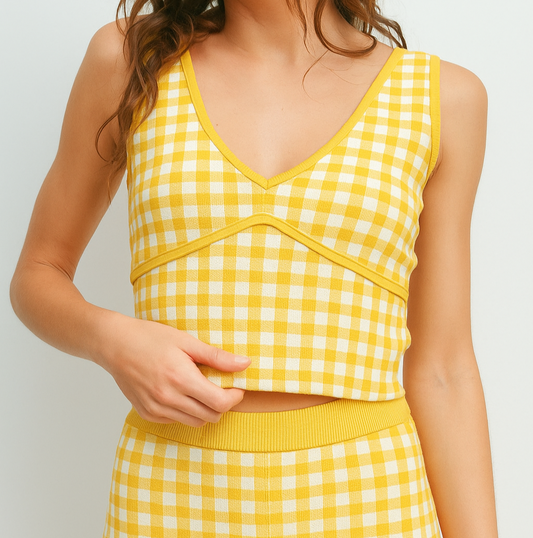 Buttermelon-Yellow-Checkered-Tank-Top-White-Yellow