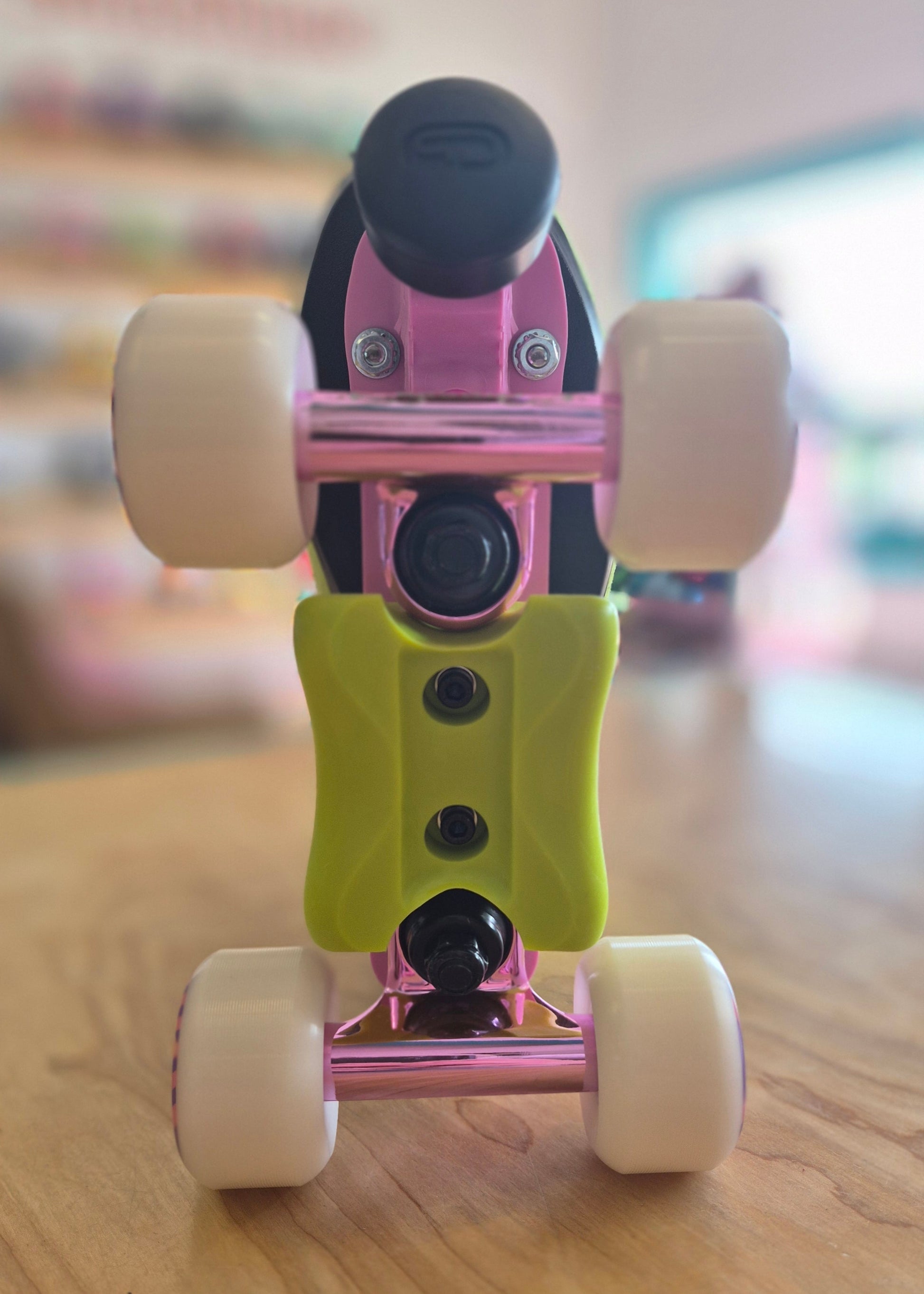 Chuffed-Green-Rib-Pro-Boots-Brunny-Dragon-Plate-Roller-Skates