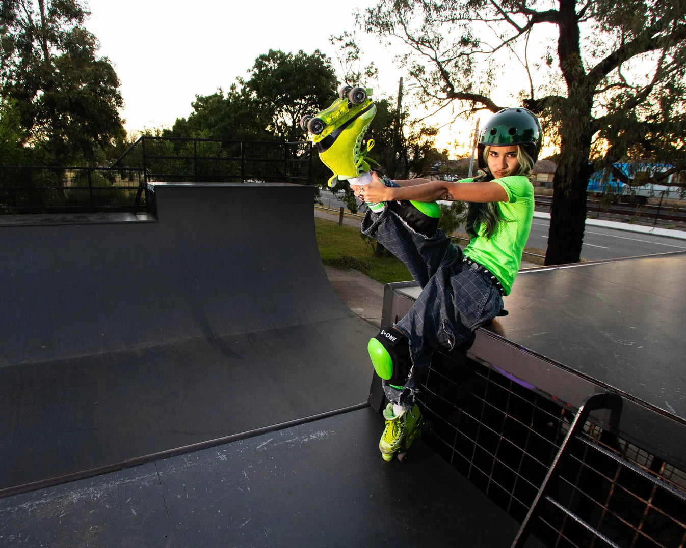 Chuffed-Roller-Skates-Rib-Lime-Green-Pro-Boot