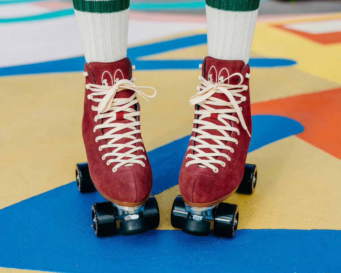 Chuffed Wanderer Roller Skates Burgundy