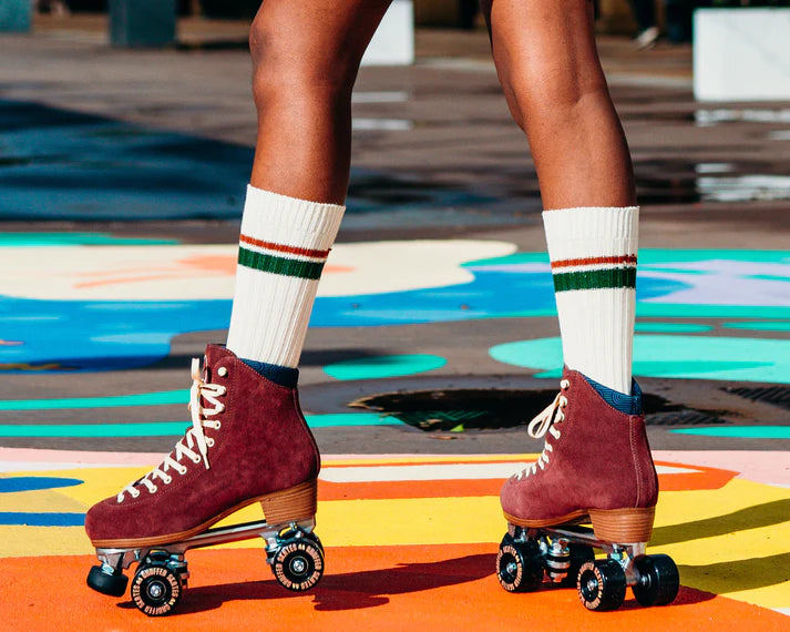 Chuffed Wanderer Roller Skates Burgundy