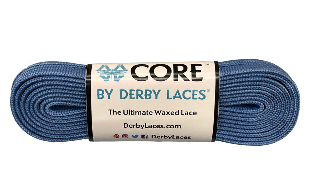 Derby Laces - CORE, BLUE Waxed Laces