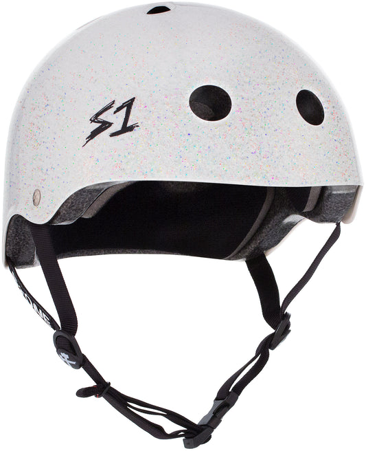 S1 - Lifer Helmet - White Gloss Glitter