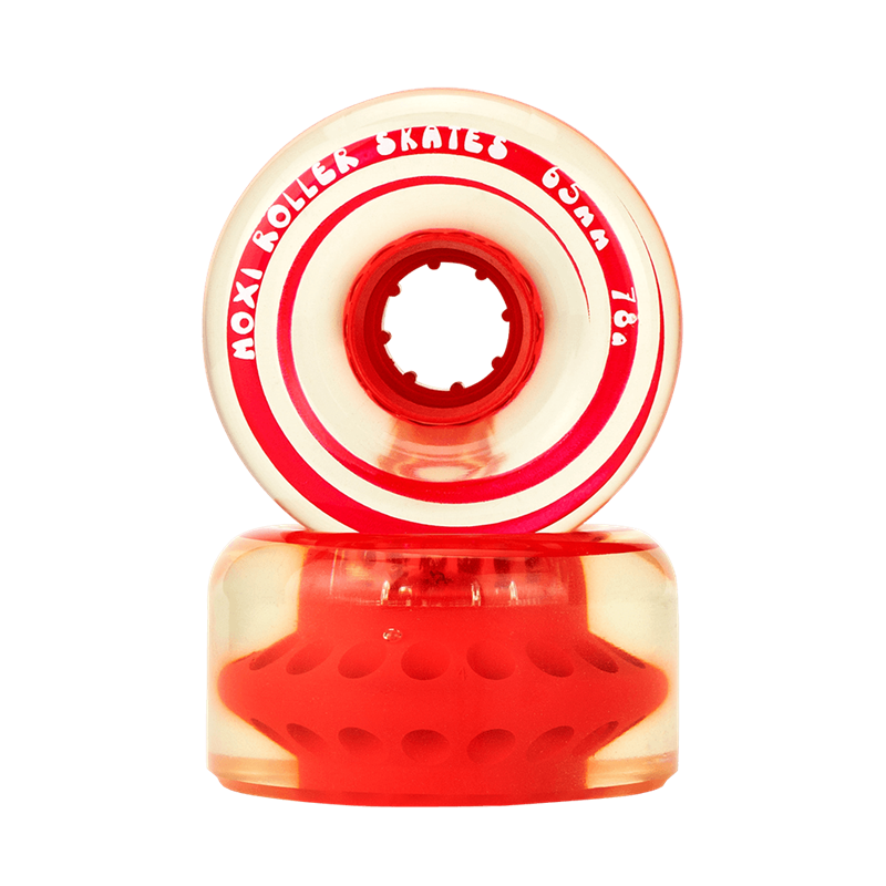 Moxi-Classic-Outdoor-Roller-Skate-Wheels-Clear-Poppy-Red