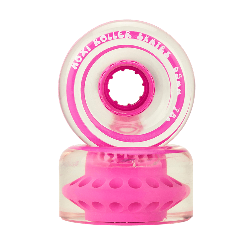 Moxi-Classic-Outdoor-Roller-Skate-Wheels-Clear-Strawberry-Pink