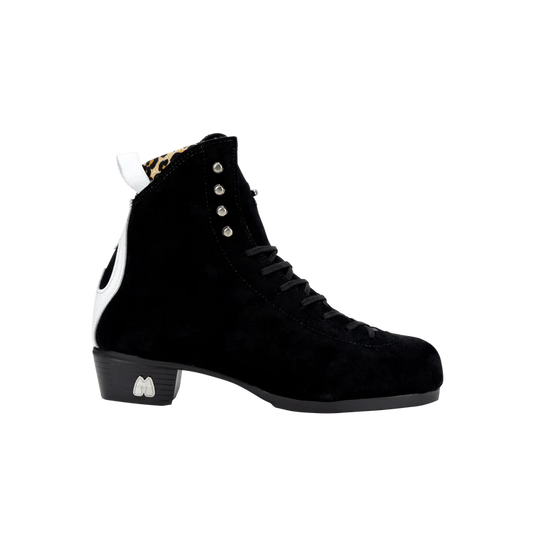 Moxi Jack 1 Black Suede Roller Skate Boot