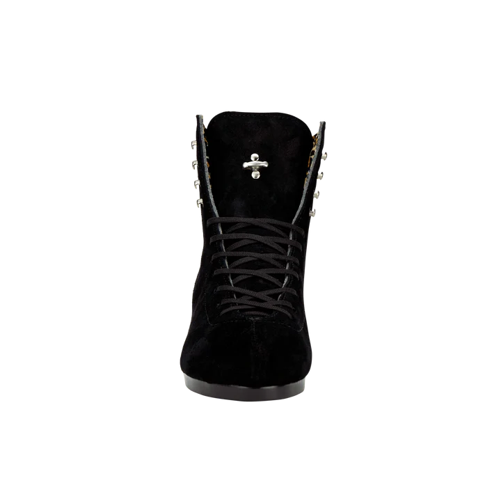 Moxi Jack 1 Black Suede Roller Skate Boot