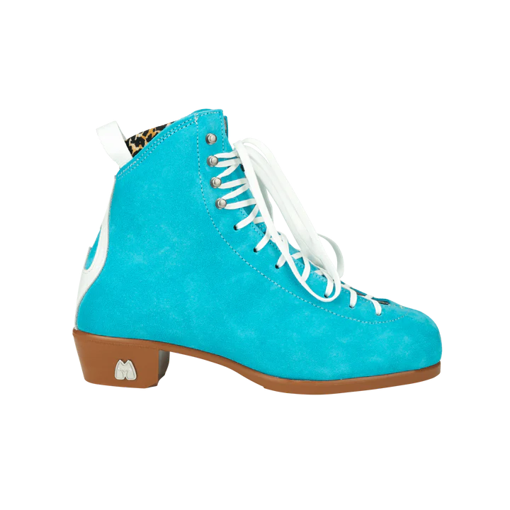 Moxi Jack 1 True Blue Suede Roller Skate Boot