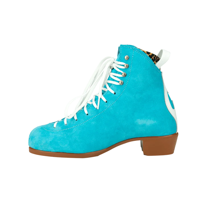 Moxi Jack 1 True Blue Suede Roller Skate Boot
