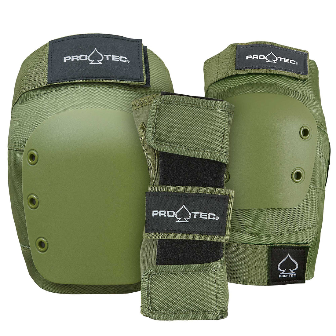 Pro-Tec-Adult-Street-Pads-Army-Green-Roller-Skate-Protection