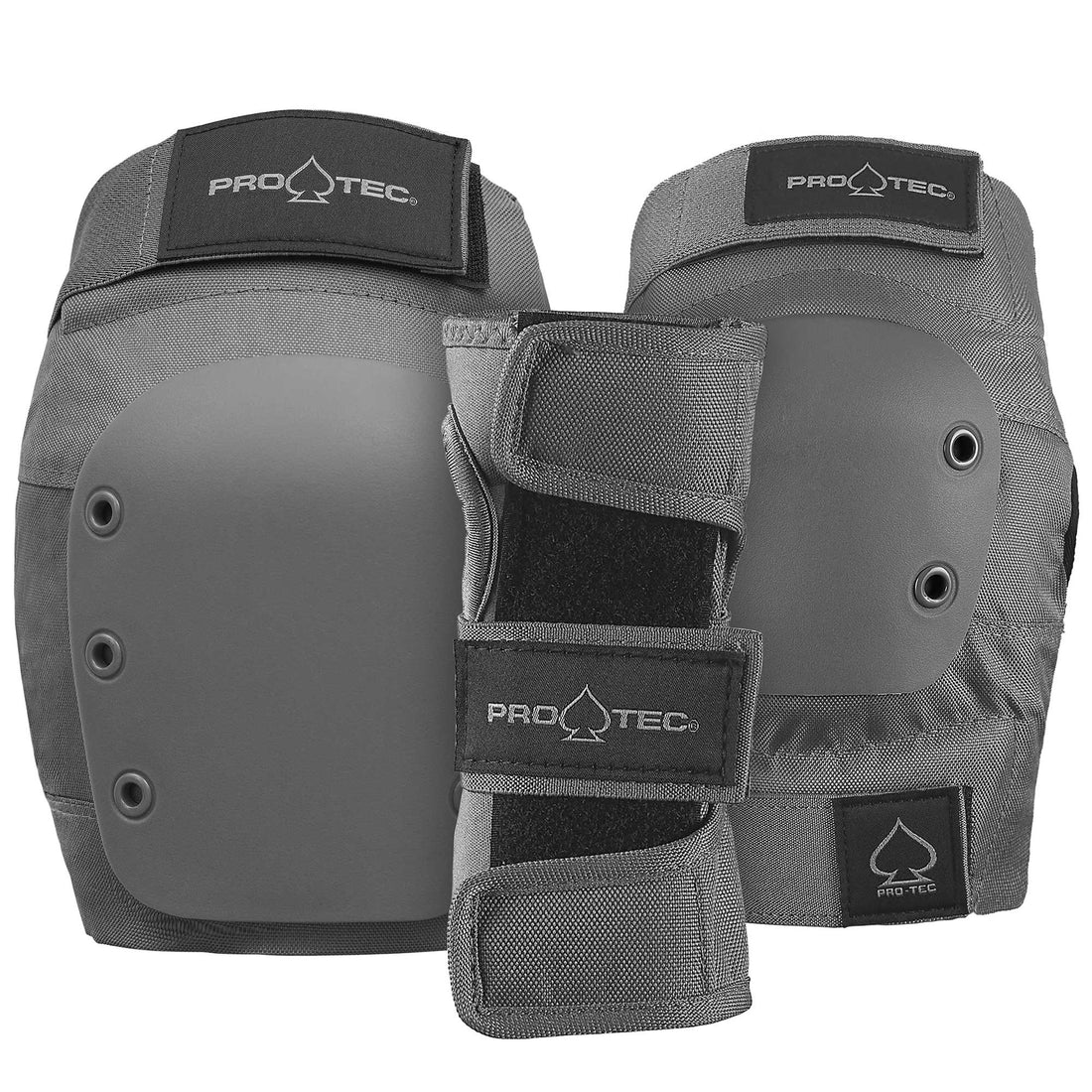 Pro-Tec-Adult-Street-Pads-Gray-Roller-Skate-Protection