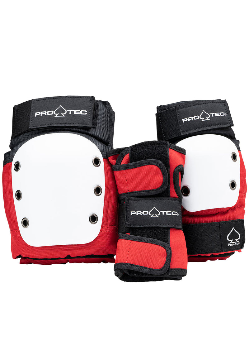 Pro-Tec Junior Street Gear Pads Knee Elbow Wrist Red