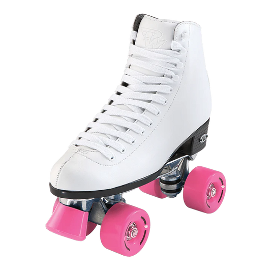 Riedell RW Wave Junior Rollers Skates, White & Pink