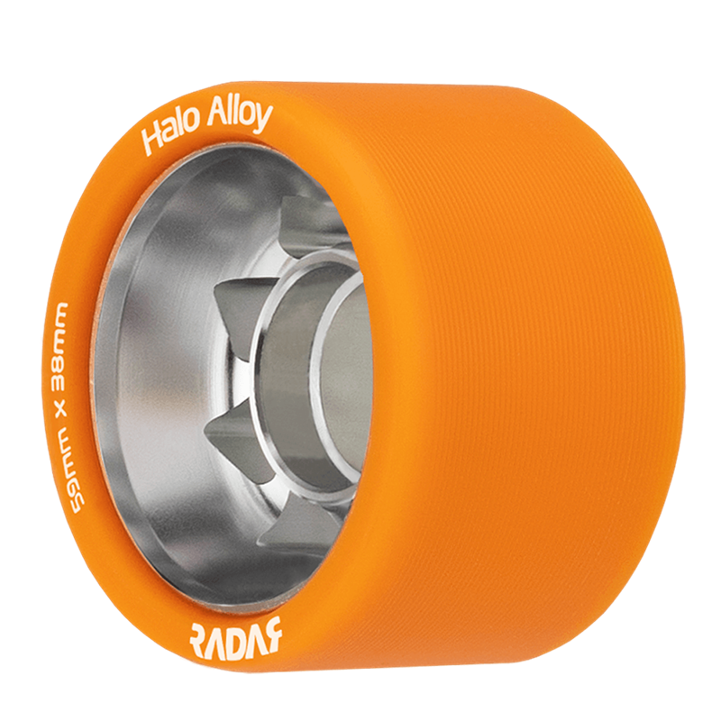 Riedell-Radar-Halo-Alloy-Roller-Skate-Wheel-Orange-99A