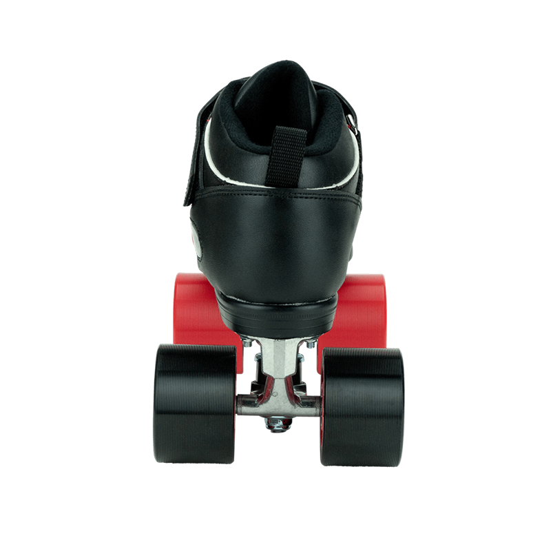 Riedell Skates Dart Pixel Black Red Roller Skates Back