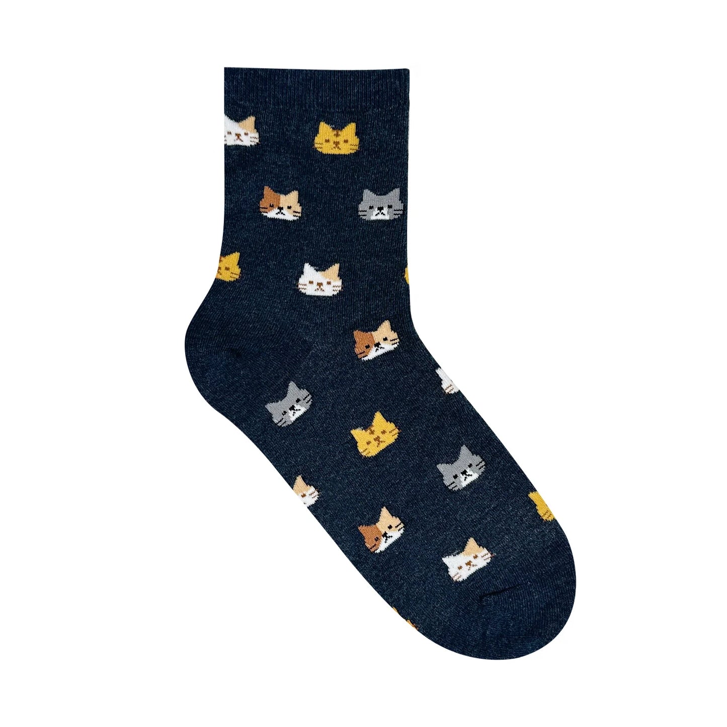 Roller Skate Socks Navy Blue Cats