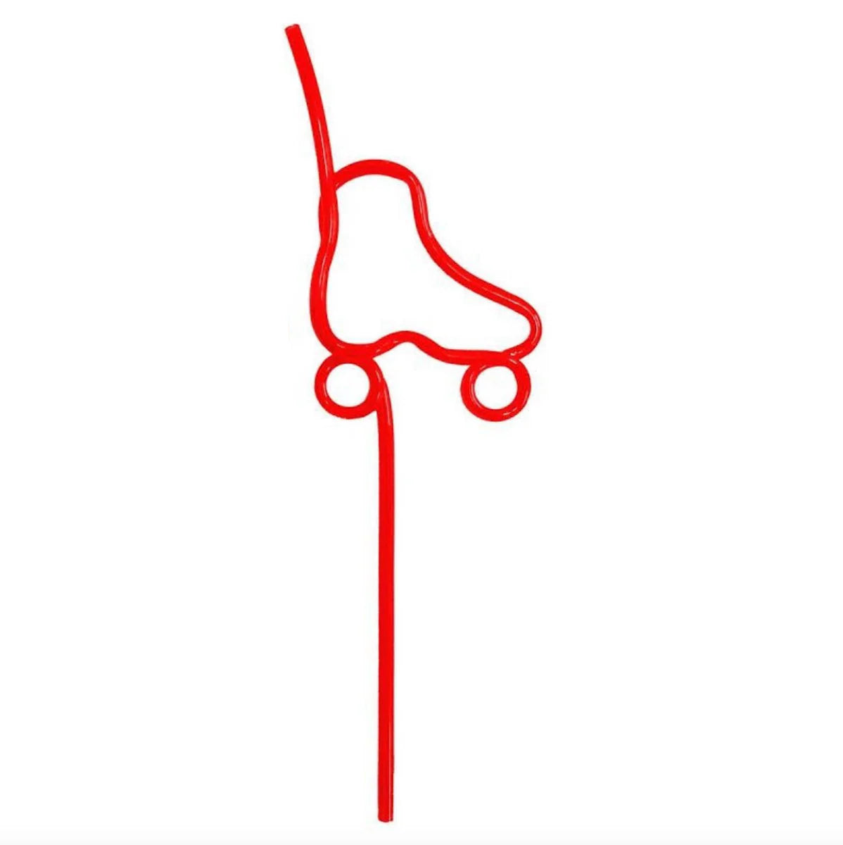 Rollerstuff-Crazy-Roller-Skate-Straws-Red-Straw