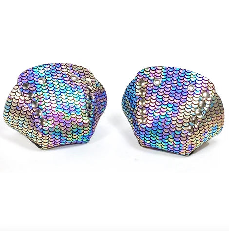 Rollerstuff-Roller-Skate-Toe-Caps-Purple-Blue-Metallic-Mermaid