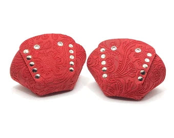 Rollerstuff-Toe-Caps-Embossed-Solid-Suede-Red
