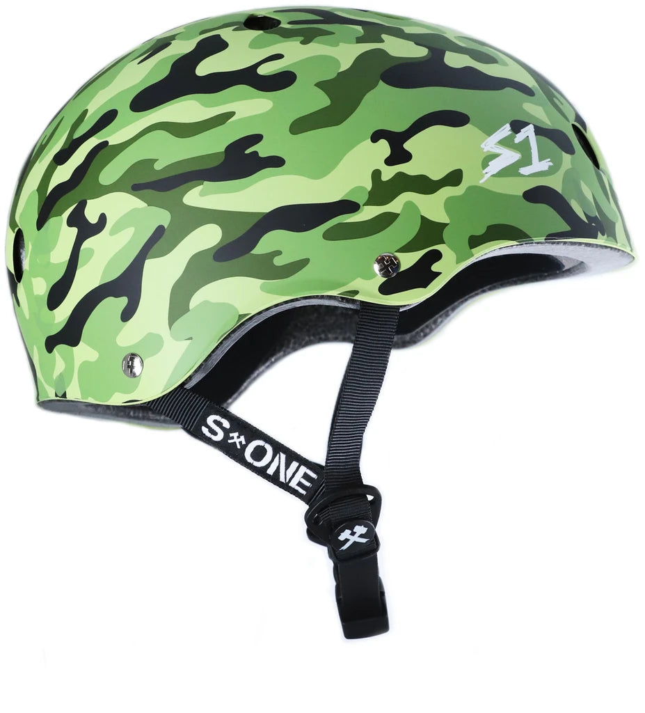 S1-Lifer-Roller-Skate-Helmet-Green-Camo-Matte-Side